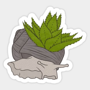 Aloe Vera Snail Sticker